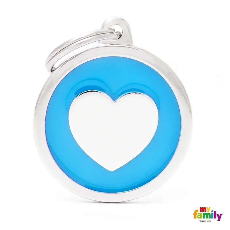 Myfamily Classic Medalla Corazon Azul