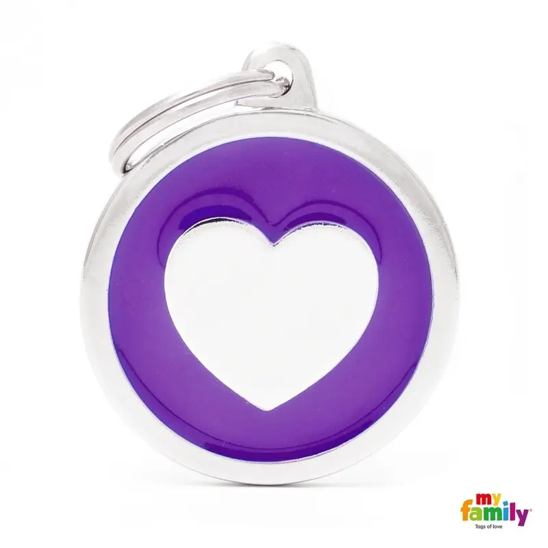 Myfamily Classic Medalla Corazon Lila