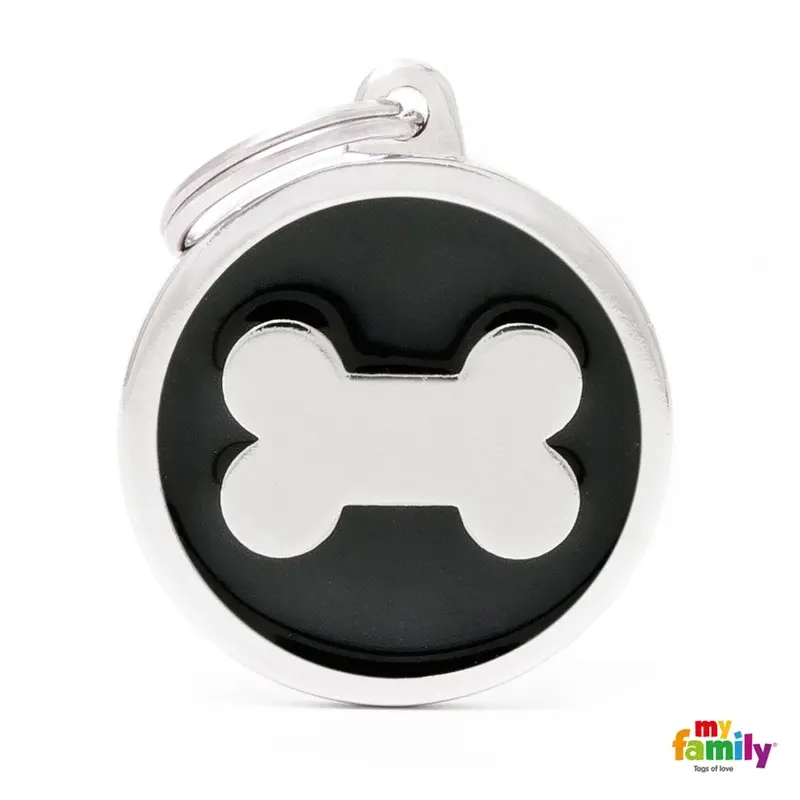 Myfamily Classic Medalla Hueso Negro