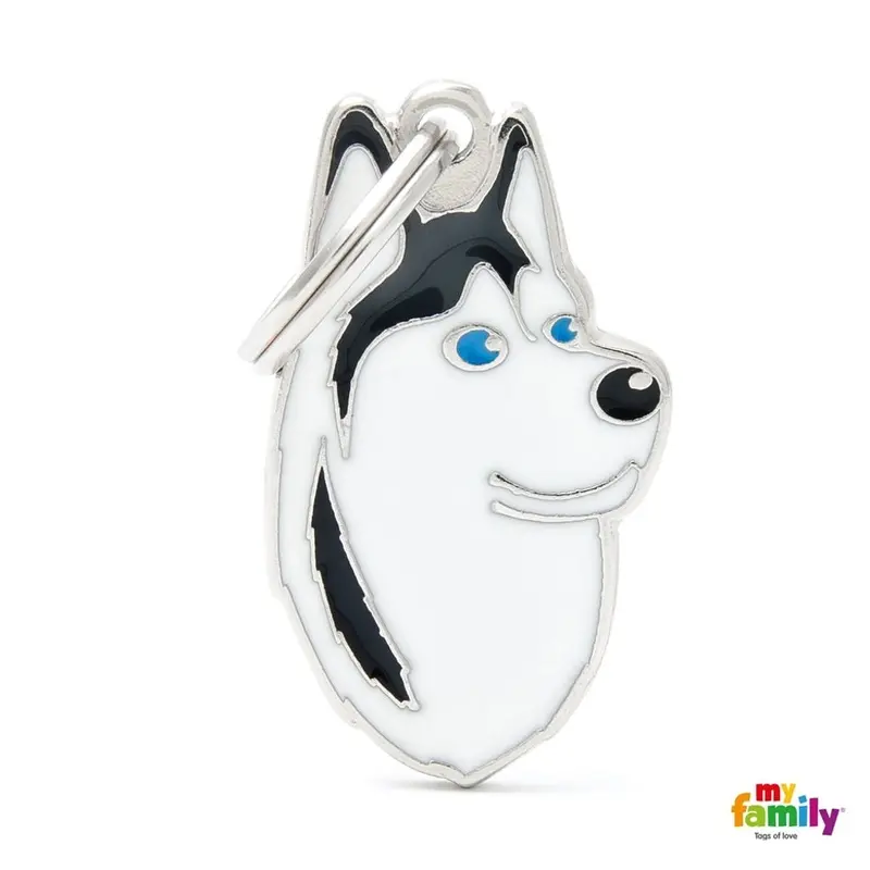 Myfamily Husky Negro Blanco