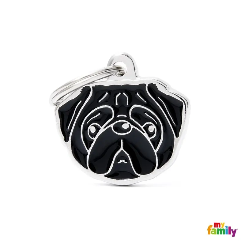 Myfamily Pug Negro