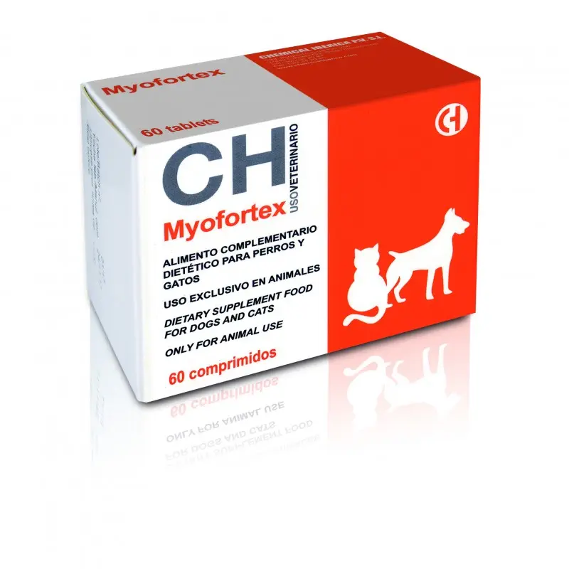 Myofortex Omega 60 Comprimidos – Suplemento Cardíaco para Perros y Gatos | Chemical Ibérica