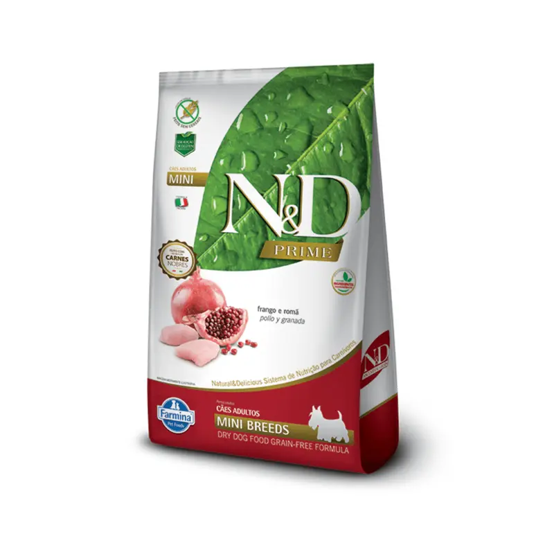 N&D Prime Perro Adulto Raza Pequeña Pollo y Granada 2,5 kg