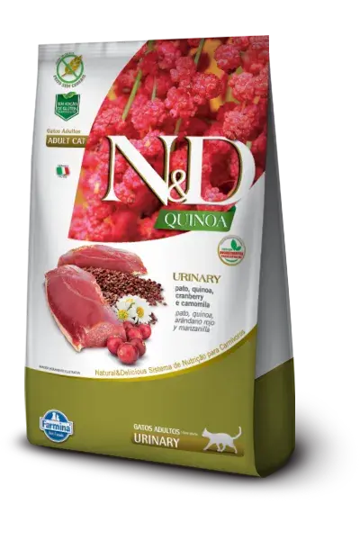 N&D Quinoa Gato Pato Quinoa Cranberry & Manzanilla 1,5 kg