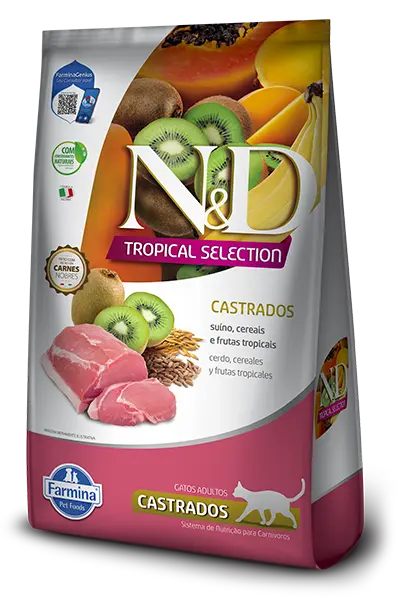 N&D Tropical Feline Castrado Cerdo