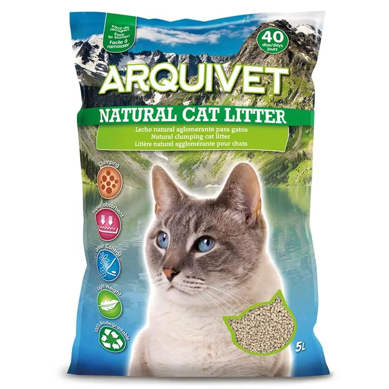 Natural Cat Litter 5 L - Lecho aglomerante para gatos
