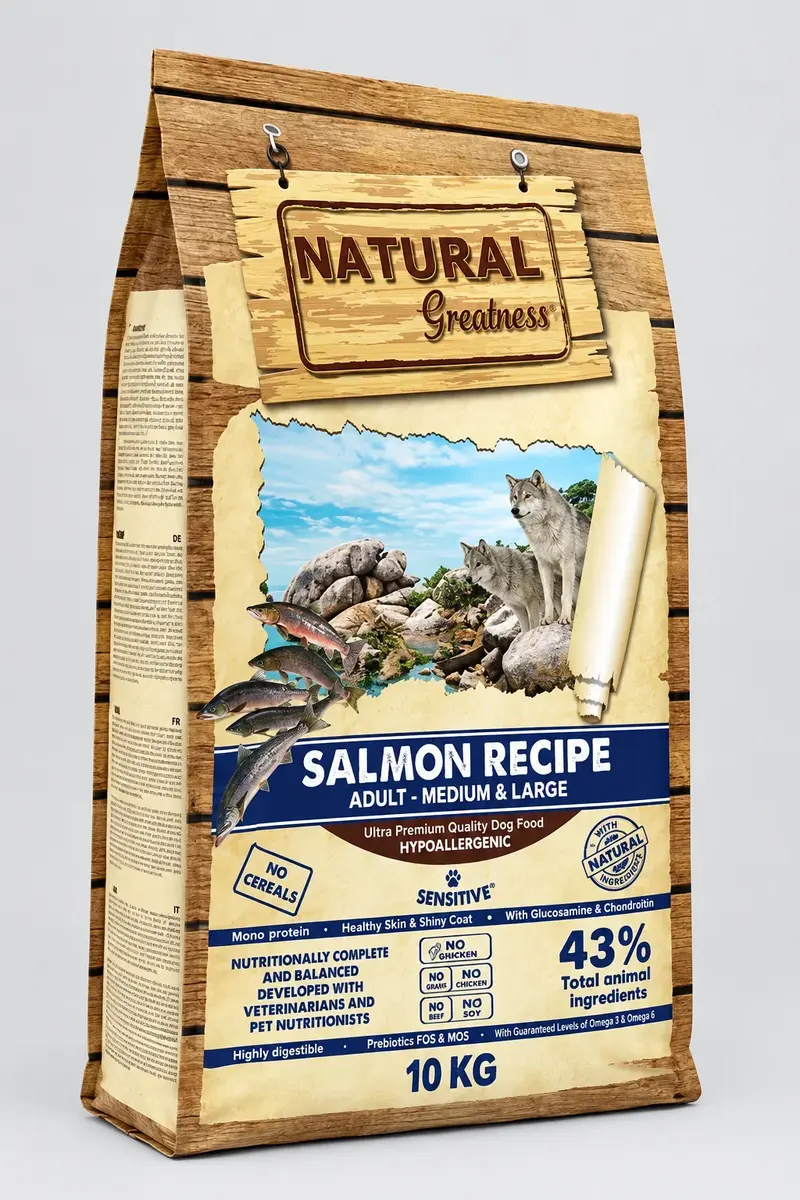 Natural Greatness – Adult Sabor Salmón