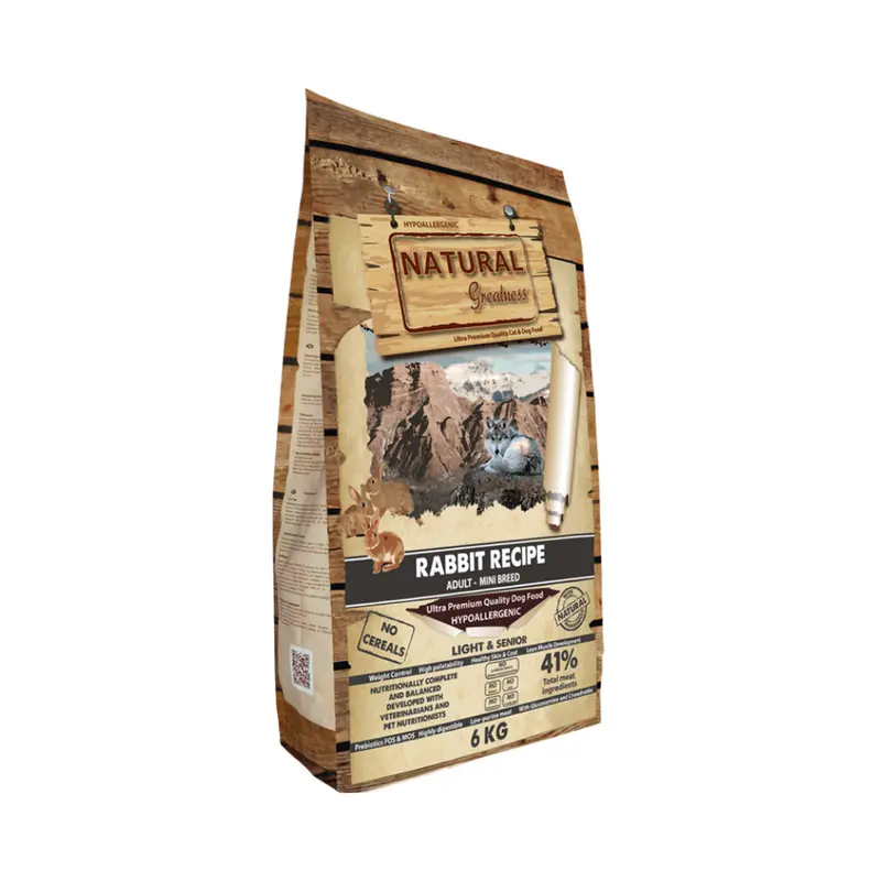 NATURAL GREATNESS Conejo Mini (Light & Senior) (Adulto y Senior) para perros