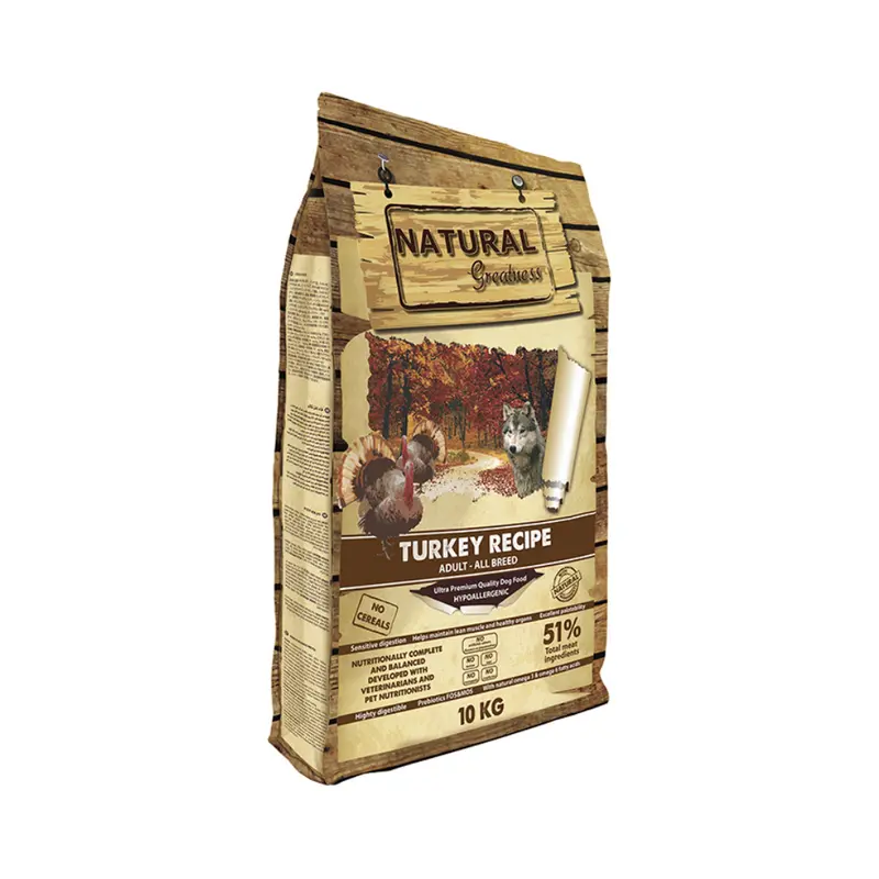 NATURAL GREATNESS Pavo para perros