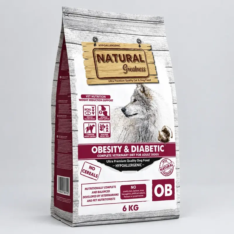 Natural Greatness – Vet Diets Obesidad y Diabetes para Perros