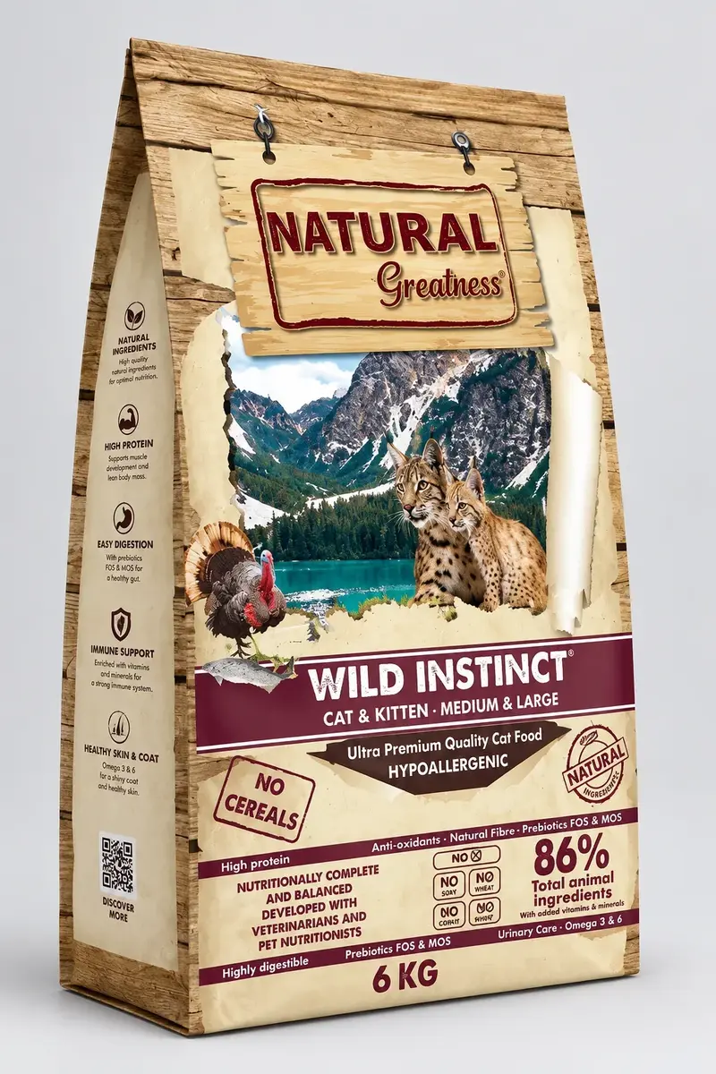 Natural Greatness - Wild Instinct Gatos y Gatitos Medium & Large