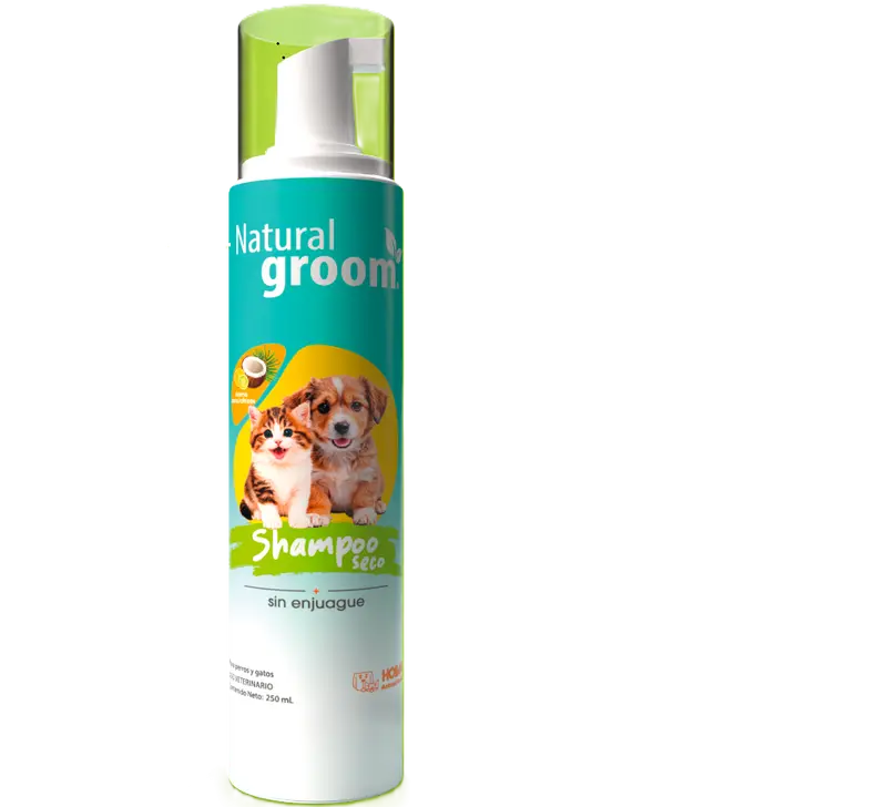 Natural Groom Shampoo Seco 250 mL ( Perros y Gatos )