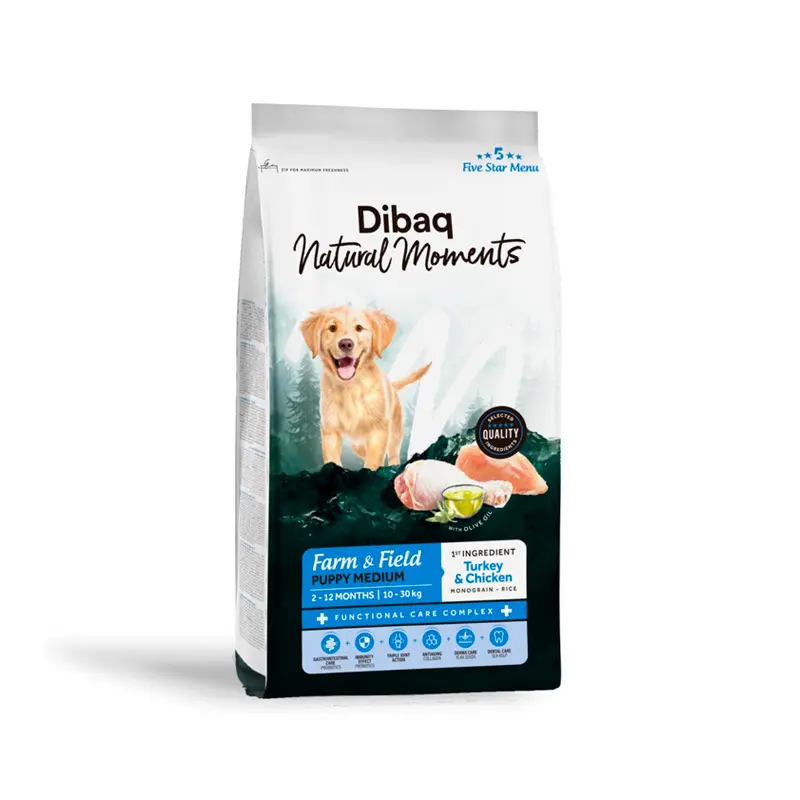 Natural Moments Farm & Field Puppy Medium pienso para cachorros