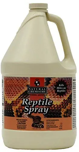 Natural Química 11037 Reptile Lizard Spray antiácaros Tick parásito Socorro – 1 Gal