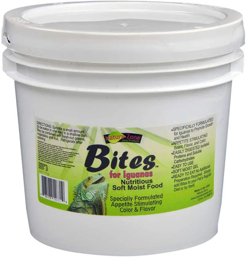 Naturaleza Zona Bites para Iguanas, 1 galón