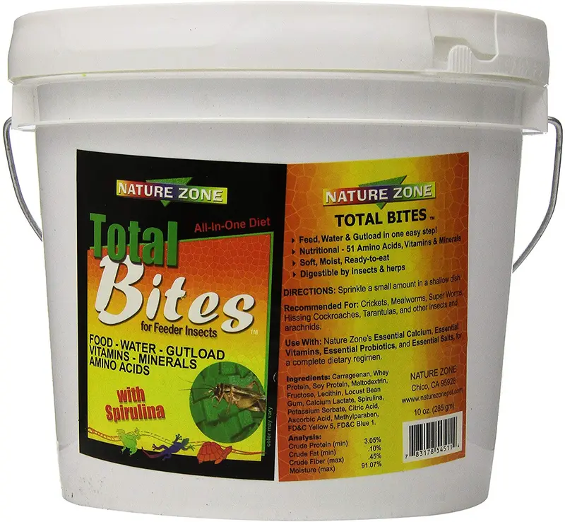 Naturaleza Zona snz54513 Cricket Total Bites suave húmeda Alimentos, 1-Gallon