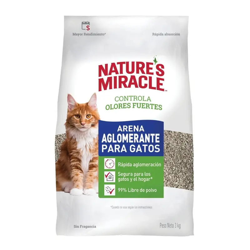 Nature S Miracle Arena Aglomerante Para Gatos 3 Kg