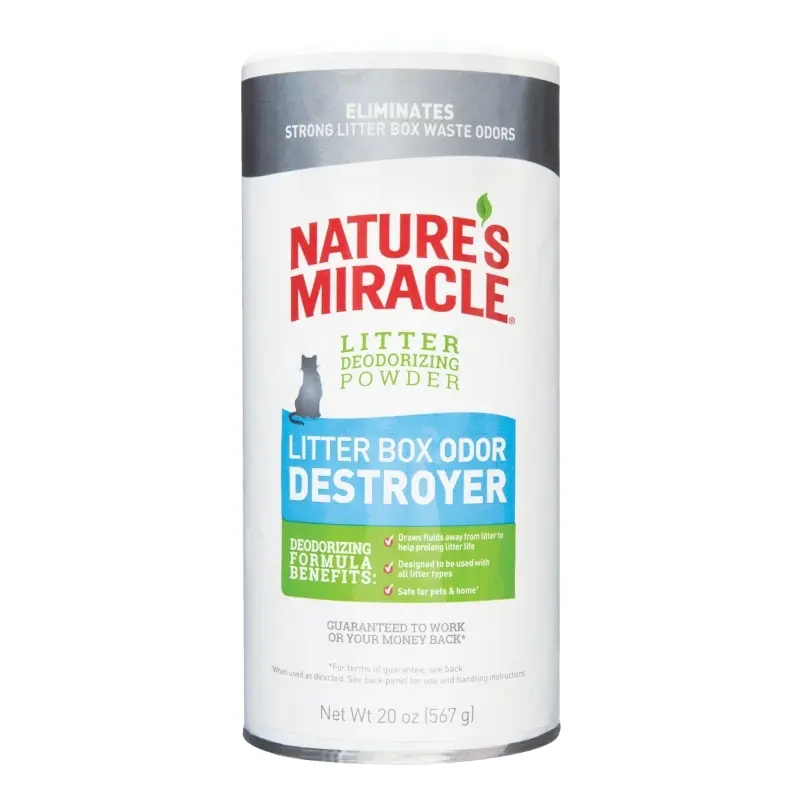 Nature'S Miracle Polvo Destructor Olores Caja Arena 20 Oz