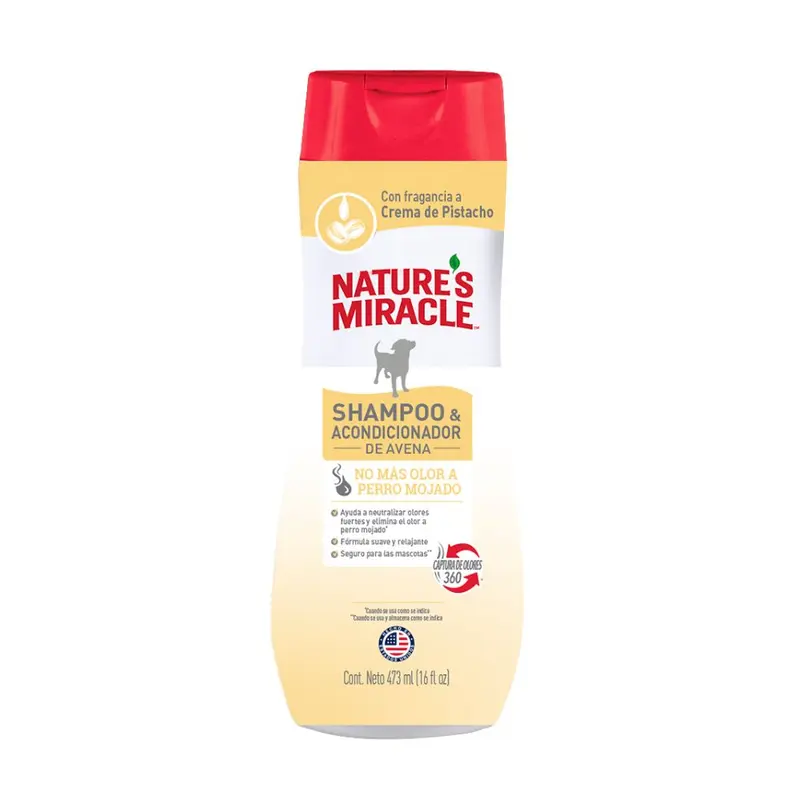 Natures Miracle Shampoo & Acondicionado Avena Para Perros 473 Ml
