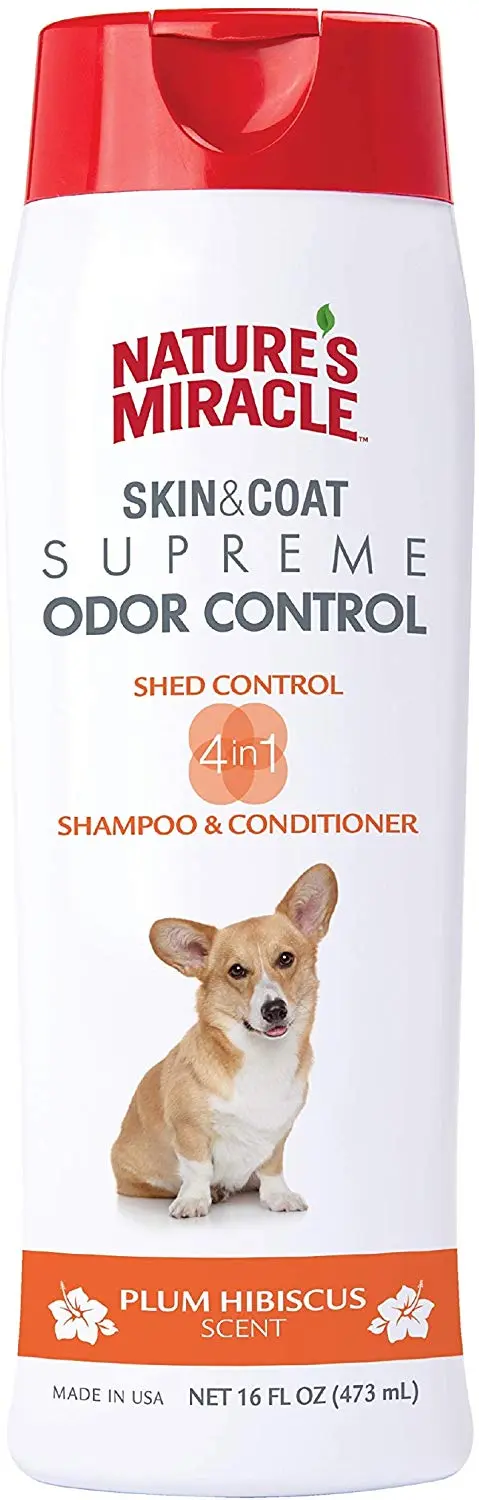 Nature's Miracle Supreme Champú para control de olores y cobertizos.