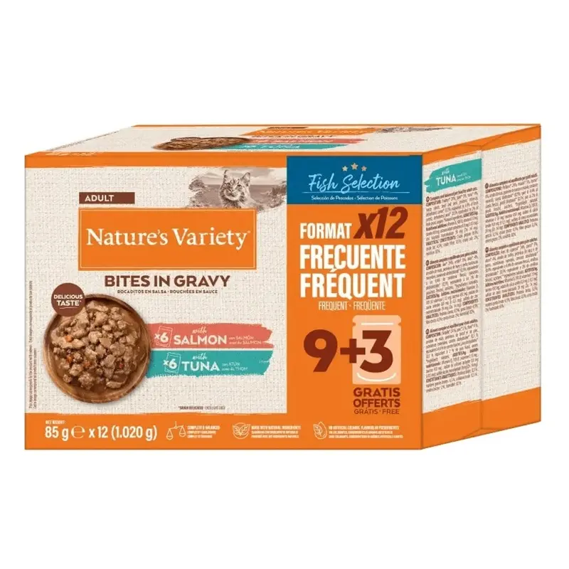 Nature's Variety Bocaditos Multipack Pescado 12x85gr