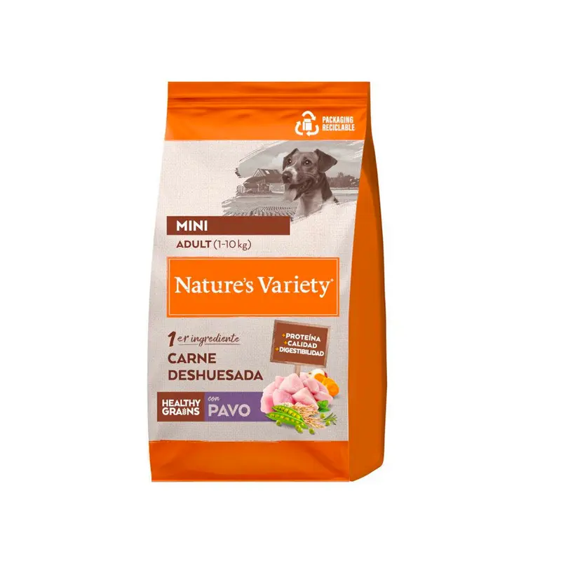 Nature's Variety Healthy Grains Mini con pavo pienso para perros