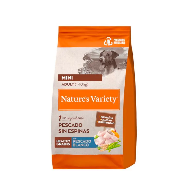 Nature's Variety Healthy Grains Mini con pescado Blanco pienso para perros
