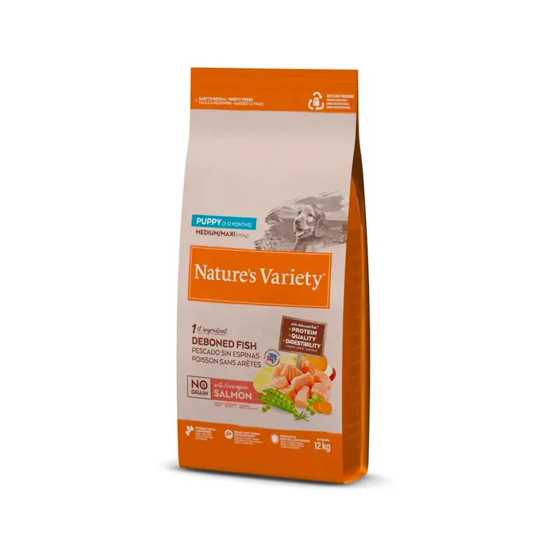 Nature's Variety NO Grain Medium Maxi Puppy con salmón pienso para cachorros
