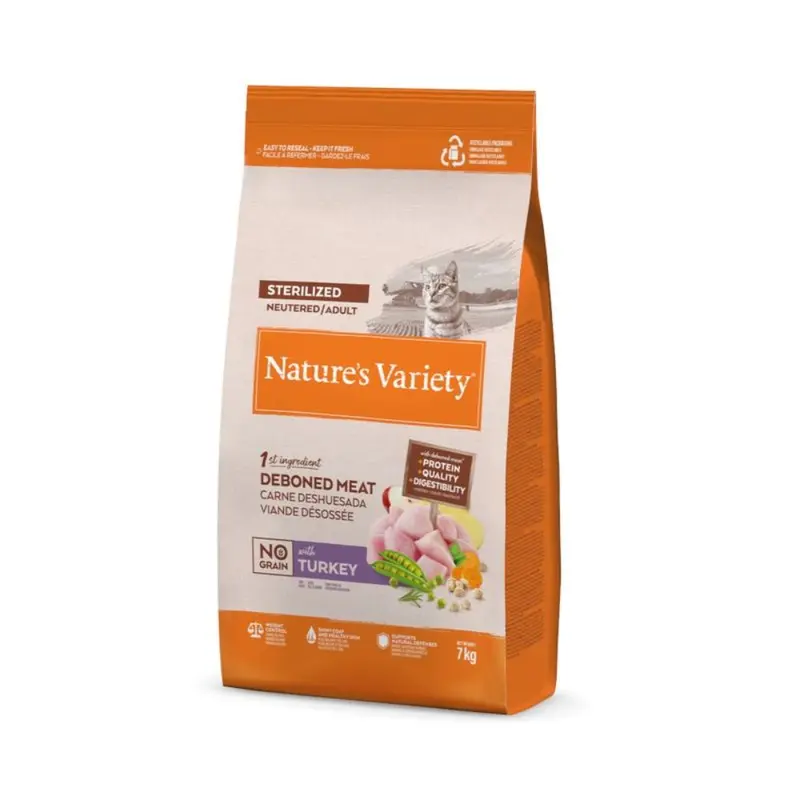 Natures Variety No Grain Pavo para Gatos Esterilizados