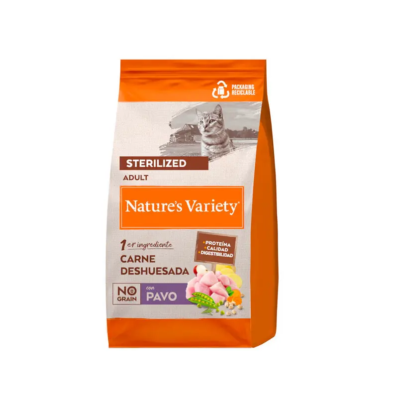 Nature's Variety NO Grain Sterilised con pavo pienso para gatos
