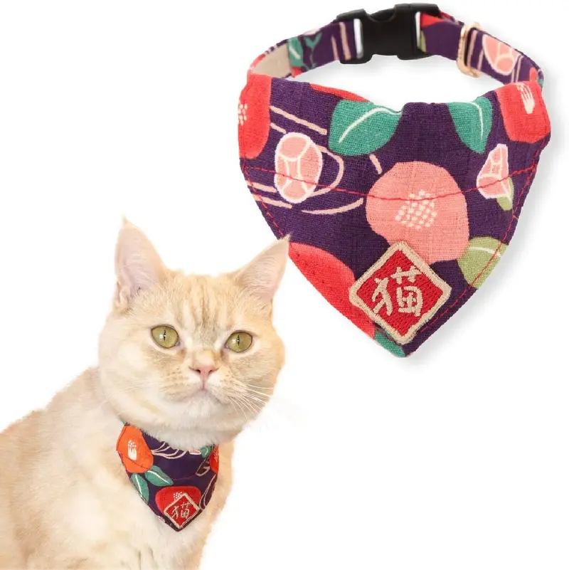 Necoichi Kimono - Collar de bandana para gato