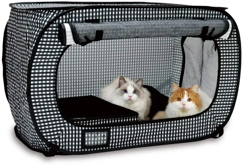 necoichi portátil Gato Jaula y Litter Box Set