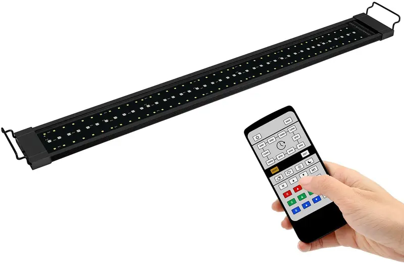 NICREW RGB Plus Luz de Acuario, Acuario de Agua Dulce Luz LED con Control Remoto, 24/7 Luz de Acuario Automatizada