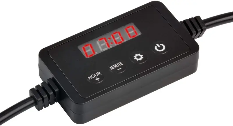 NICREW - Temporizador de luz para acuario, controlador de luz y regulador de intensidad