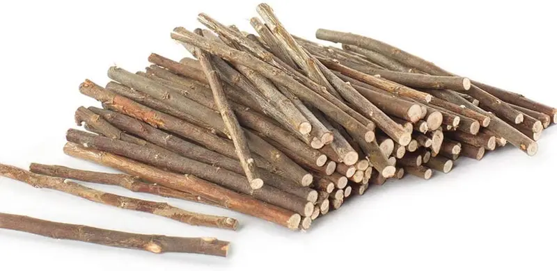 Niteangel masticable Natural palos para chinchillas, Conejillos de Indias, hamsters, conejos, loros y otros animales pequeños