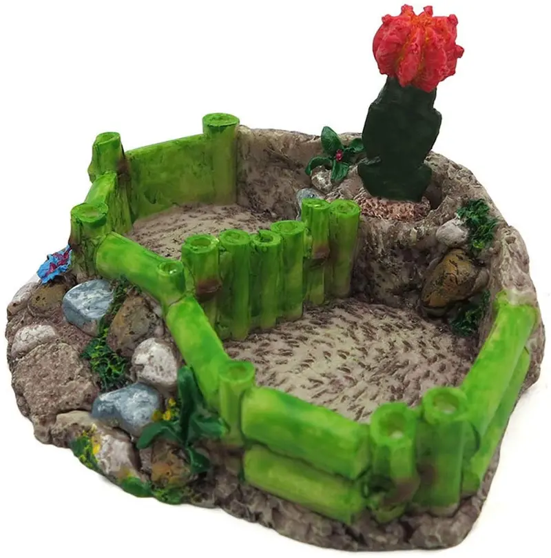 Norgail – Botella dispensadora de tortugas de resina para alimento de agua, cuenco para alimentar para lagartos o pequeños reptiles