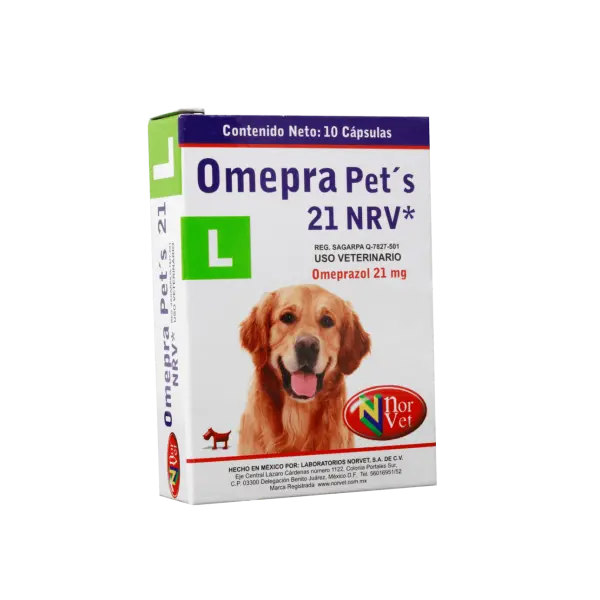 Norvet Omepra Pets L 21Mg 10Tab