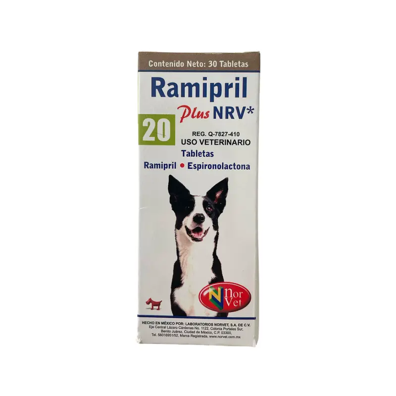 Norvet Ramipril Plus 20 (2 Mg Ramipril/40 Mg Espironolactona) 30Tab