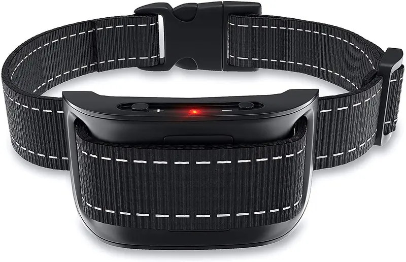 NPS No Shock Bark Collar for Small to Large Dogs - Smart Chip Adjusts to Stop Barking in 1 Minute - Highly Effective Vibration and Sound Stops Barks Fast with No Pain - Safe, Anti-Bark Device