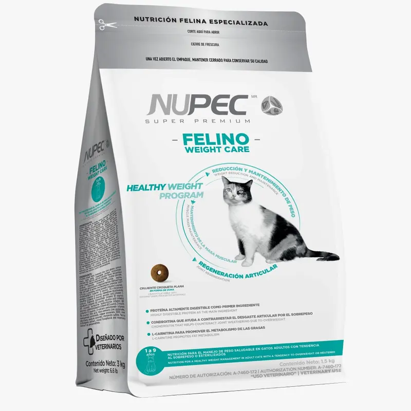 Nupec Gato Control de Peso x 1.5 Kg