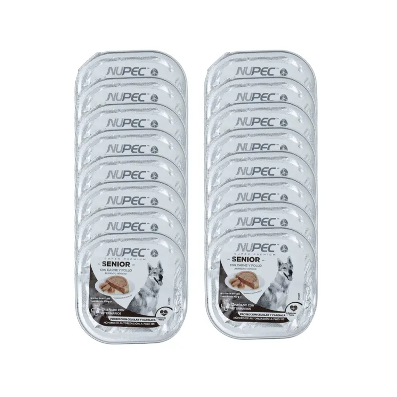 Nupec Perro Senior Lata 100 G C/U 16 Pz