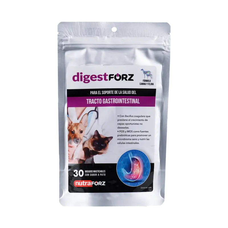 Nutracéutico Digestforz Para Perro Y Gato 30 Tableta