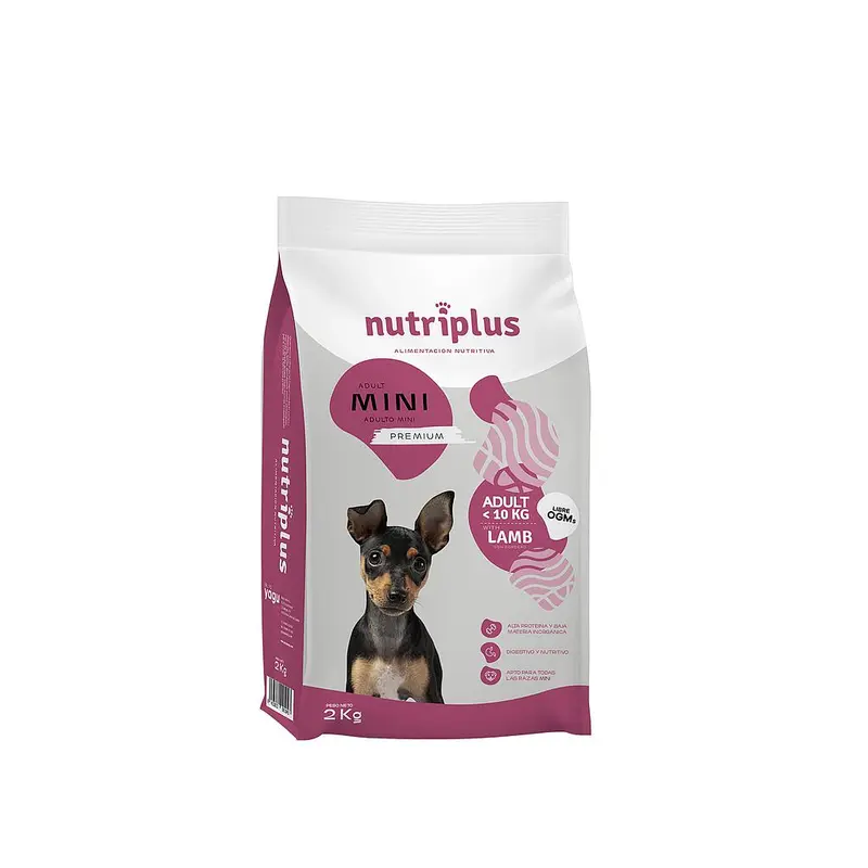 Nutriplus Adult Mini Cordero — Pienso para Perros Adultos de Razas Mini