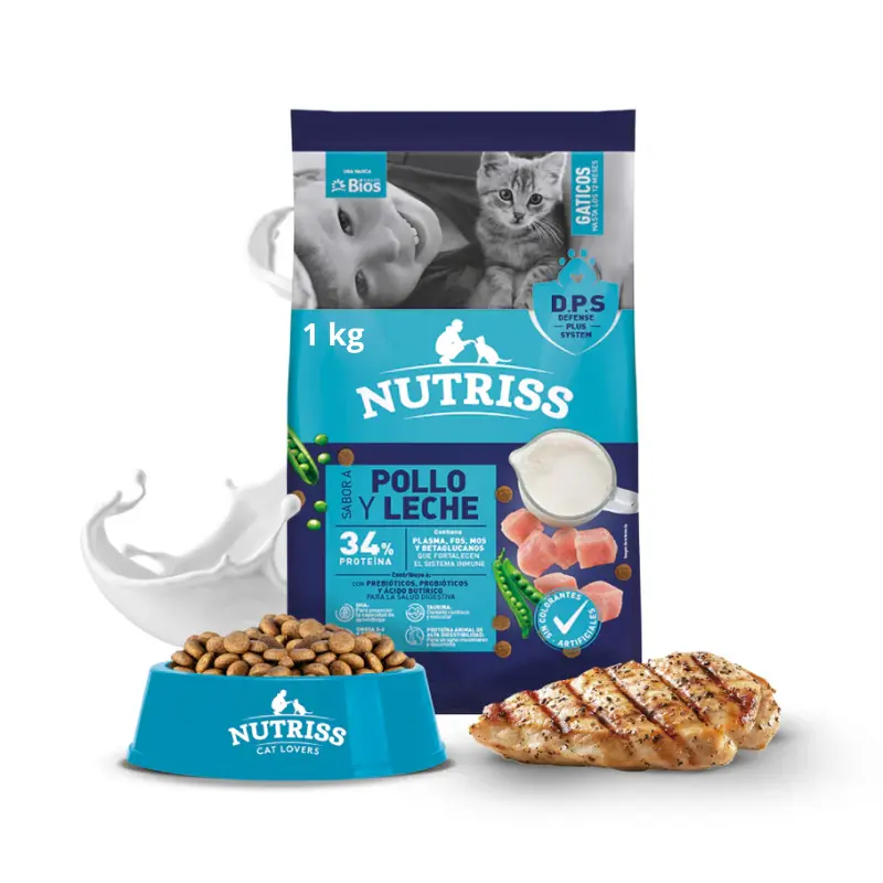 Nutriss Gaticos Pollo y Leche 1 kg