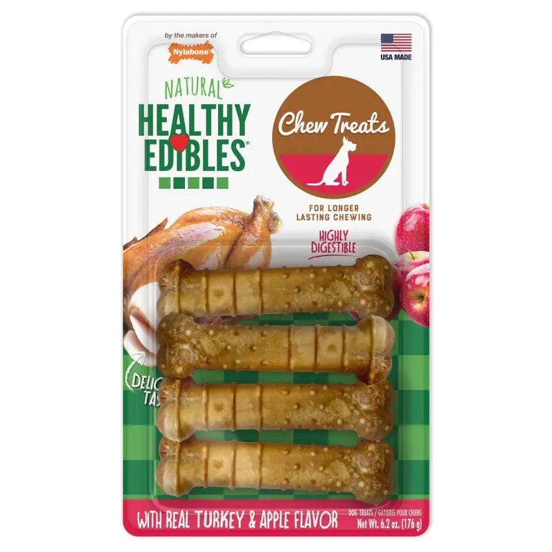 Nylabone Hueso Regular Pavo y Manzana