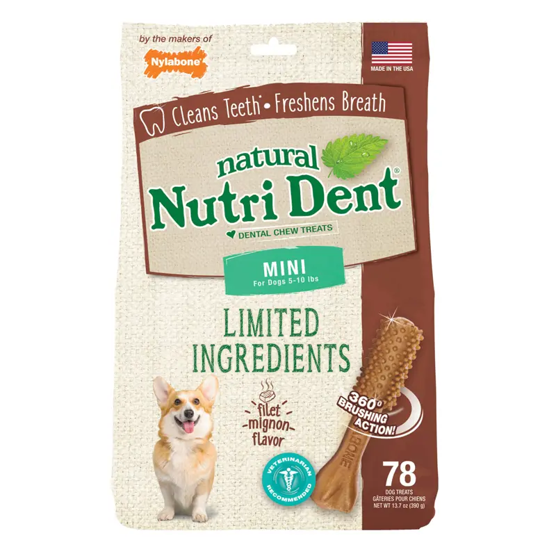 Nylabone Snack Dental Filet Mignon Mini 78