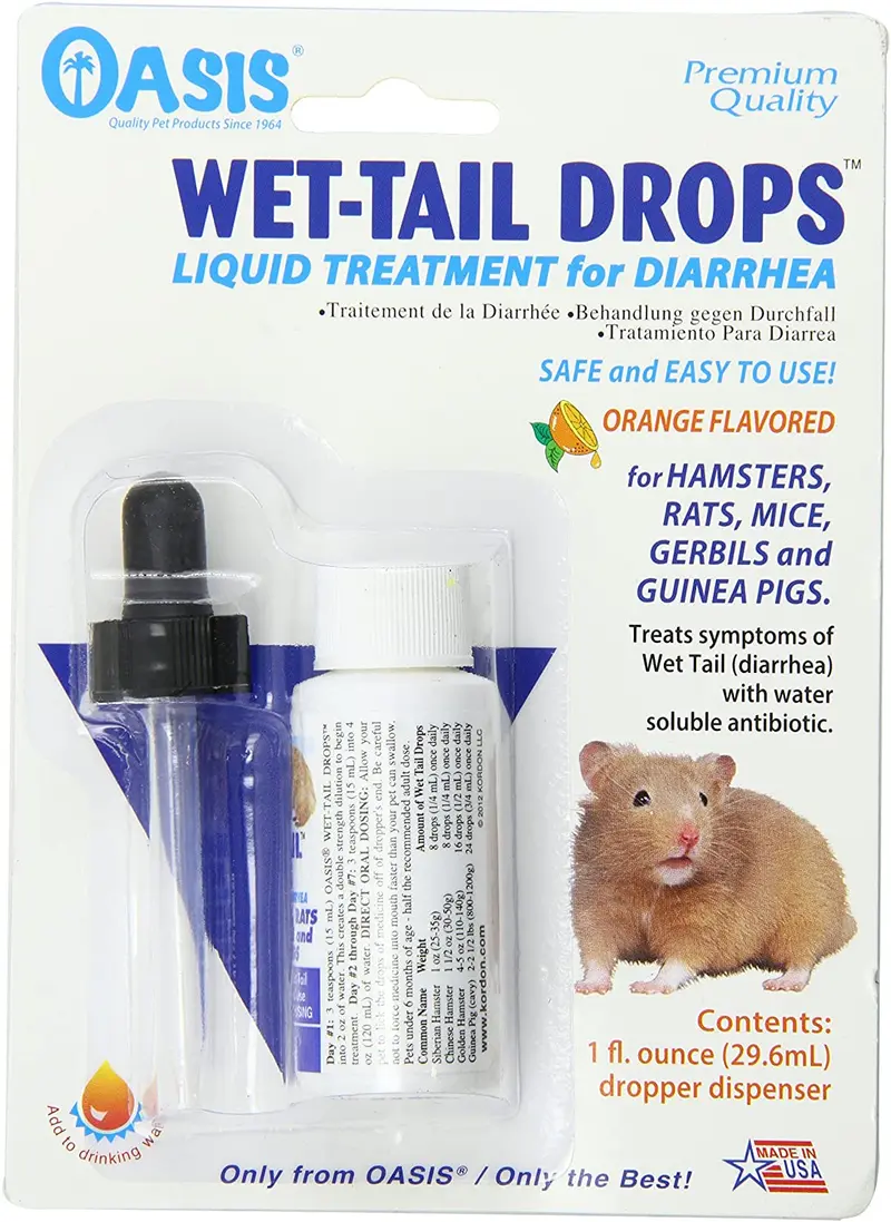 Oasis # 80064 mojado Tail drops- líquidos Tratamiento para Diarrea, 1-Ounce