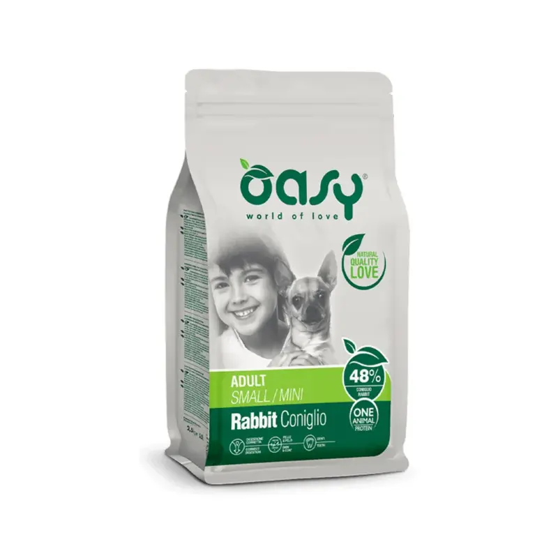 Oasy One Animal Protein Perro Adult Small/Mini Rabbit 2,5 kg