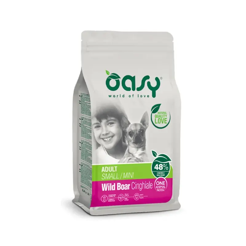 Oasy One Animal Protein Perro Adult Small/Mini Wild Boar 2,5 kg