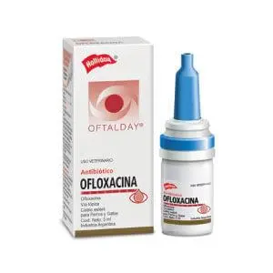 Ofloxacina Colirio Gotas Perros Y Gatos 20Ml